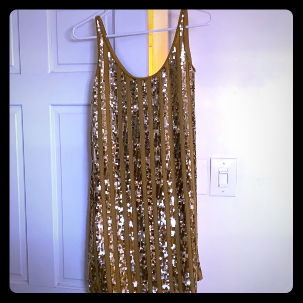 Gold INC sequin dress